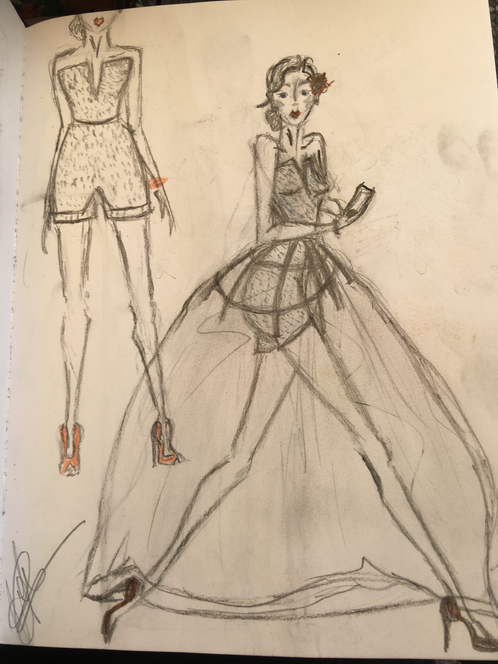 création couture croquis styliste candice maury